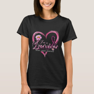 Ich bin ein Überlebender des Brustkrebs Bewusstsei T-Shirt