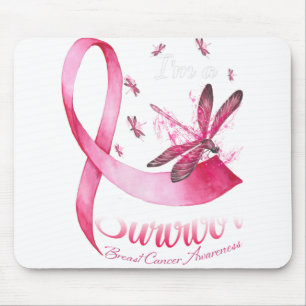 Ich bin ein Überlebender des Rosa-Ribbon-Brustkre Mousepad