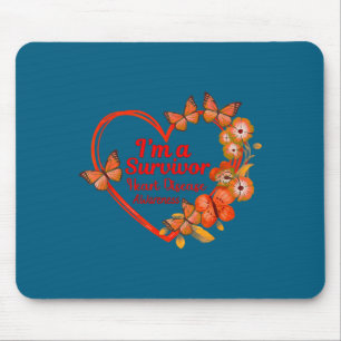 Ich bin ein Überlebender Herzkrankheit-Bewusstsein Mousepad