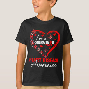 Ich bin ein Überlebender Herzkrankheit-Bewusstsein T-Shirt