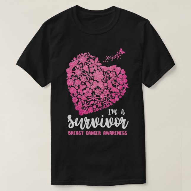 Ich bin ein Überlebendes T-Shirt zur Sensibilisier (Design vorne)