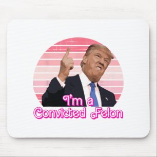 Ich bin ein überzeugter Felon Trumps Vintages Desi Mousepad