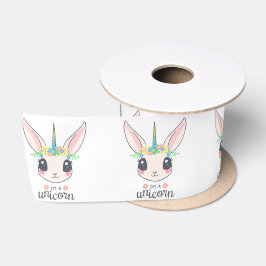 Ich bin ein Unicorn Bunny (Niedliche Kunst für Mäd Satinband