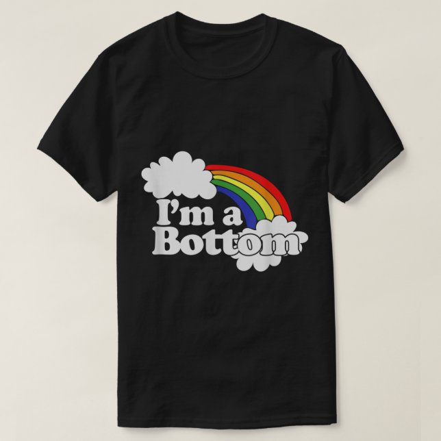Ich bin ein unterer Shirt lustiger Spaß von Homose (Design vorne)