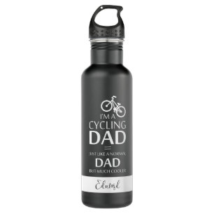Ich bin ein Vater, der einfach Spaß macht, Schwarz Edelstahlflasche