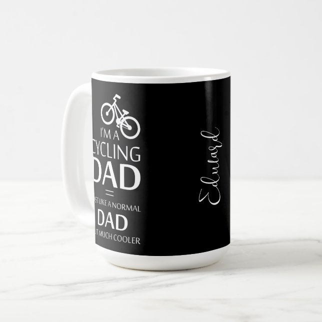 Ich bin ein Vater, der einfach Spaß macht, Schwarz Kaffeetasse (Vorderseite Links)