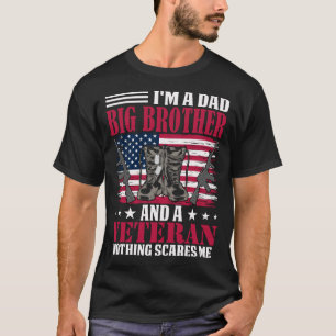 Ich bin ein Vater, ein großer BRUDER und ein Veter T-Shirt