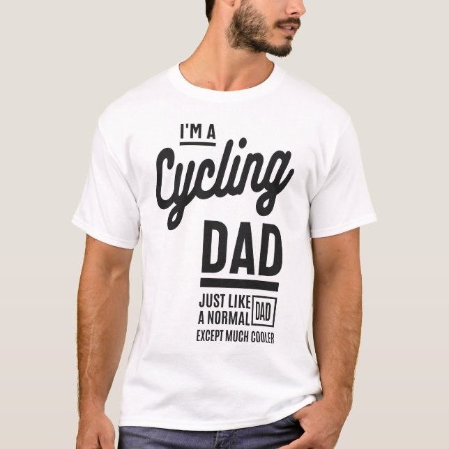 Ich bin ein Vater für Fahrradfahren T-Shirt (Vorderseite)