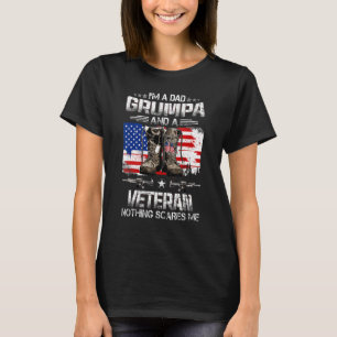 Ich bin ein Vater Grumpa und ein Veteran nichts si T-Shirt