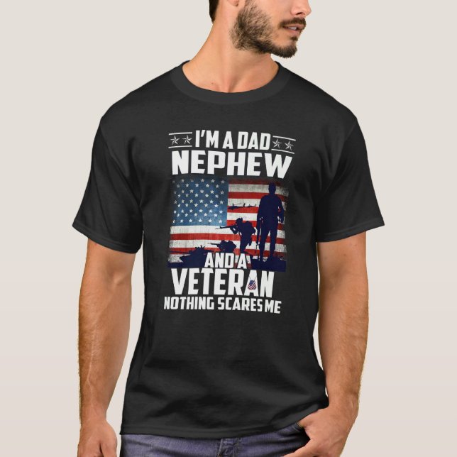 Ich bin ein Vater Nephew und ein Veteran, der mir  T-Shirt (Vorderseite)