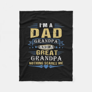 Ich bin ein Vater Opa Großartiges Nichts macht mic Fleecedecke