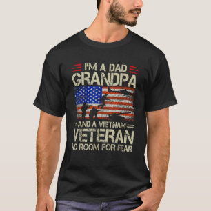 Ich bin ein Vater Opa und Vietnam Veteran Retro Pa T-Shirt