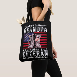 Ich bin ein Vater Opa Veteran Funny Veteran Rente Tasche