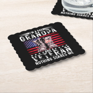 Ich bin ein Vater Opa Veteran Funny Veteran Rente Untersetzer