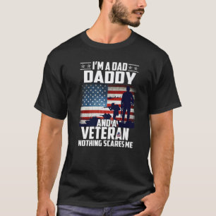 Ich bin ein Vater Papa und ein Veteran nichts inte T-Shirt