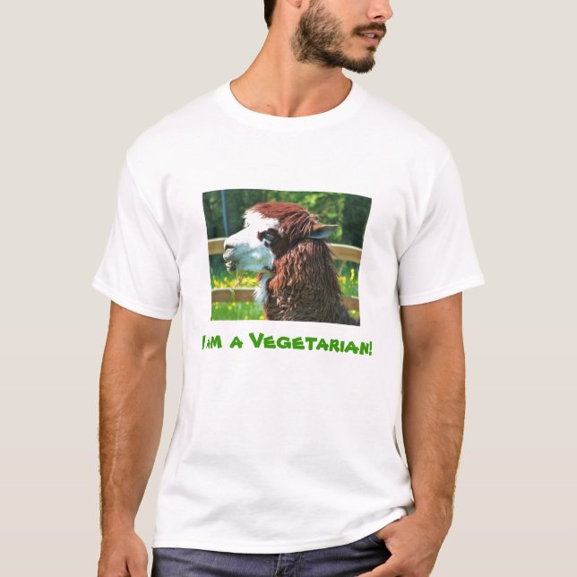 Ich bin ein vegetarischer T - Shirt (Vorderseite)