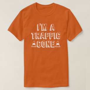 Ich bin ein Verkehrsleitkegel Einfaches Halloween- T-Shirt