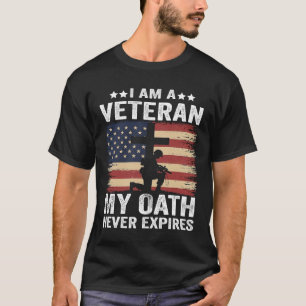 Ich bin ein Veteran Mein Tod verlässt nie Veterane T-Shirt