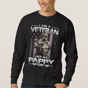 Ich bin ein Veteran wie mein Appetit vor meiner US Sweatshirt