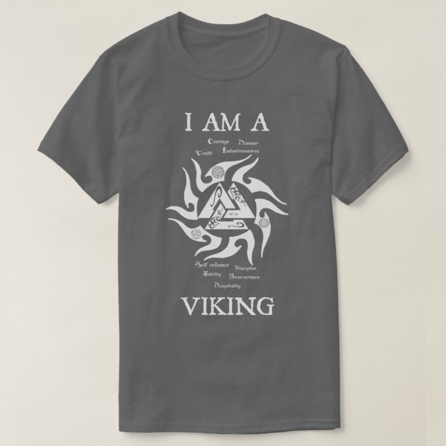 Ich bin ein Viking Valknut 2 T-Shirt (Design vorne)