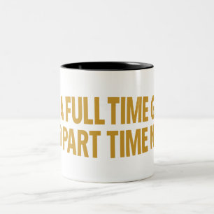 Ich bin ein Vollzeit-Geek und Teilzeit-Nerd-Mug Zweifarbige Tasse