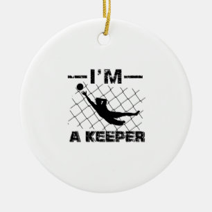 Ich bin ein Wächter - Fußball-Torhüterentwürfe Keramikornament