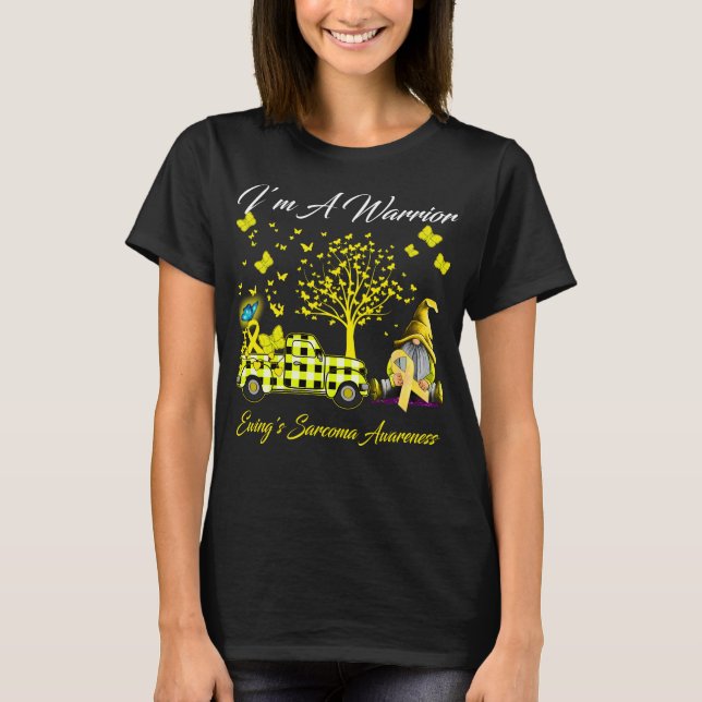 Ich bin ein Warrior Ewing's Sarcoma Awareness T-Shirt (Vorderseite)
