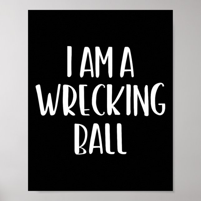 Ich bin ein Wracking Ll Halloween Ich bin einfach  Poster (Vorne)