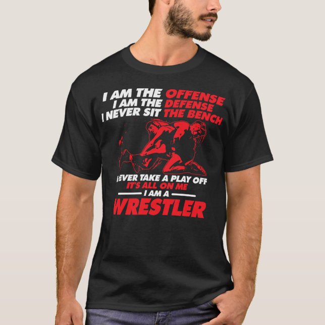 Ich bin ein Wrestler Wrestling Niedliches Shirt (Vorderseite)