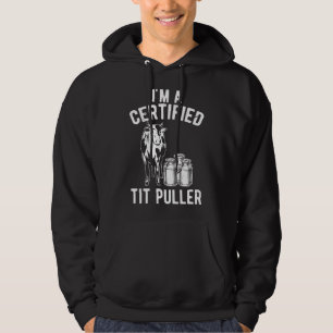Ich bin ein zertifizierter Euter-Zieher, lustiger  Hoodie