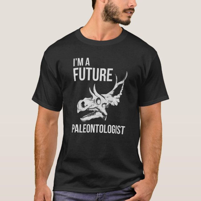 Ich bin ein zukünftiger Paläontologe Dinosaur Foss T-Shirt (Vorderseite)