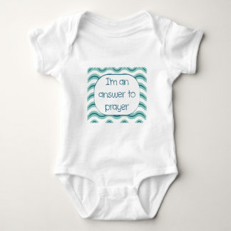Ich bin eine Antwort auf das Gebet. Baby Strampler