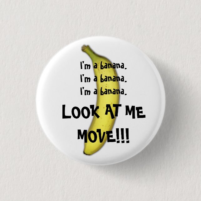Ich bin eine Banane Button (Vorderseite)