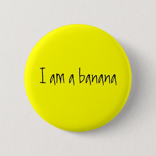 Ich bin eine Banane Button (Vorderseite)
