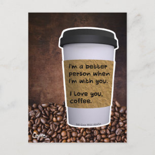Ich bin eine bessere Person - Postkarte