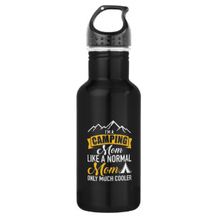 Ich bin eine Camping Mutter Edelstahlflasche