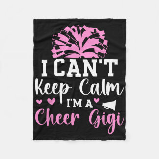 Ich bin eine Cheer Gigi Oma Gigi einer Cheerleader Fleecedecke