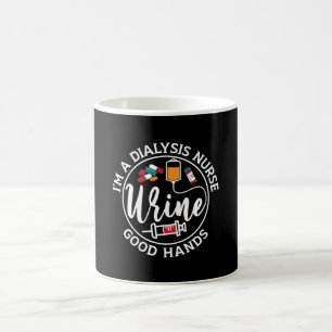 Ich bin eine Dialyse Nurse Good Hands Tech Nephrol Kaffeetasse