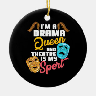 Ich bin eine Drama-Königin Keramik Ornament