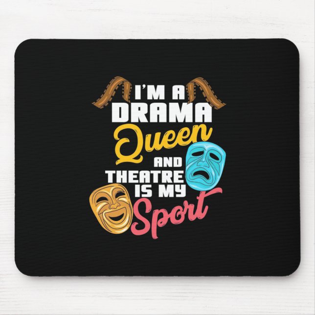 Ich bin eine Drama-Königin Mousepad (Vorne)