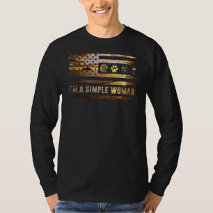 Ich bin eine einfache weibliche Feuerwehrfrau Dreh T-Shirt