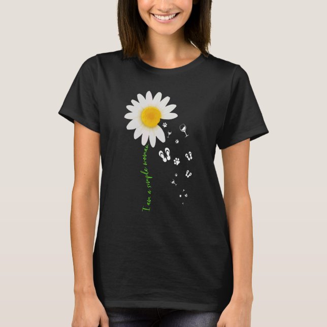 Ich bin eine einfache weibliche Pferdepuppe Gedreh T-Shirt (Vorderseite)