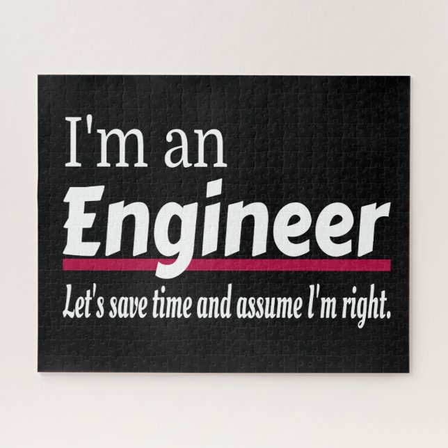 Ich bin eine ENGINEER-Funny-Neuheit (Horizontal)
