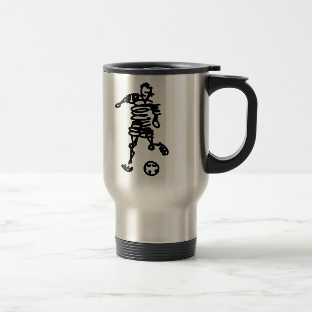 Ich bin eine Fußball-Mama-Pendler-Kaffee-Tasse Reisebecher (Rechts)