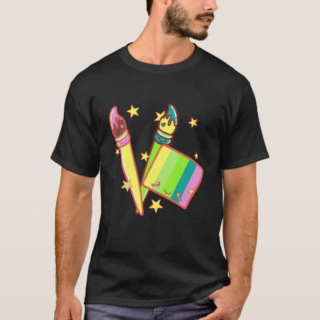 Ich bin eine Gesichtsmalerin, Niedliche Künstlerko T-Shirt (Vorderseite)