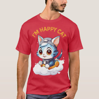 Ich bin eine glückliche Katze T-Shirt