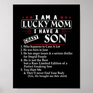 Ich bin eine glückliche Mama, ich habe einen verrü Poster