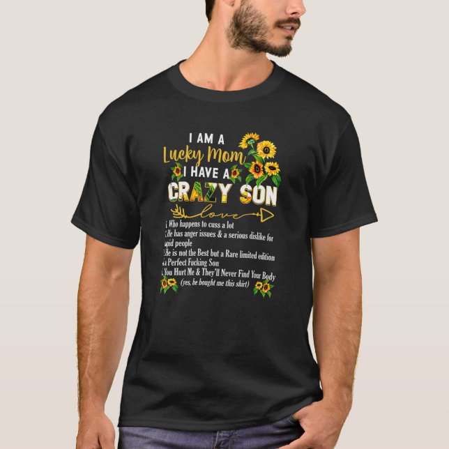 Ich bin eine glückliche Mama und habe einen verrüc T-Shirt (Vorderseite)