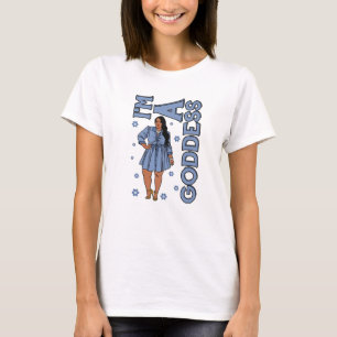 Ich bin eine Göttin BBW Plus Größe Black Girl M T-Shirt
