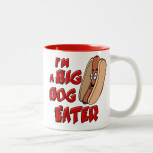 Ich bin eine große Hundeesser-Tasse Zweifarbige Tasse